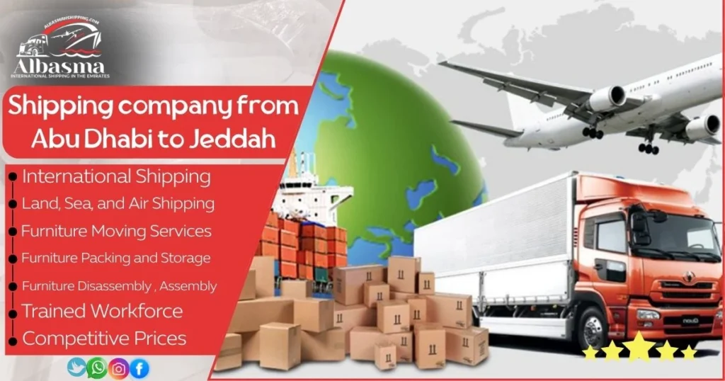 shipping company from Abu Dhabi to Jeddah