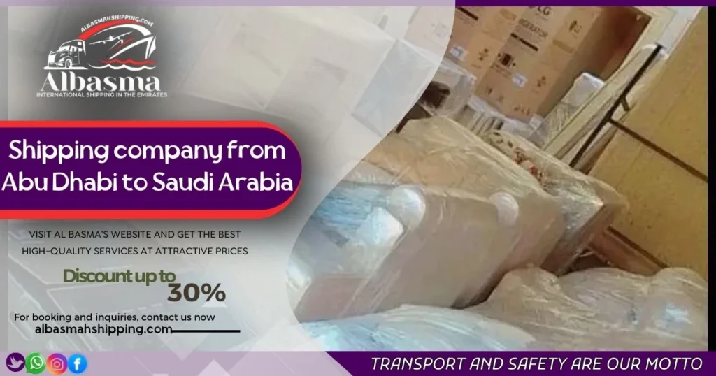 shipping company from Abu Dhabi to Saudi Arabia