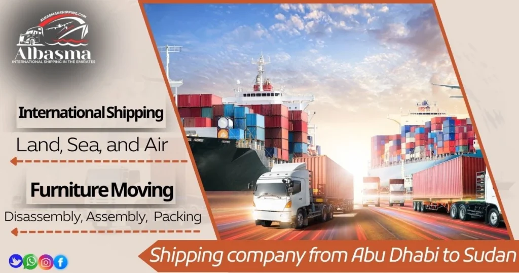 Shipping company from Abu Dhabi to Sudan