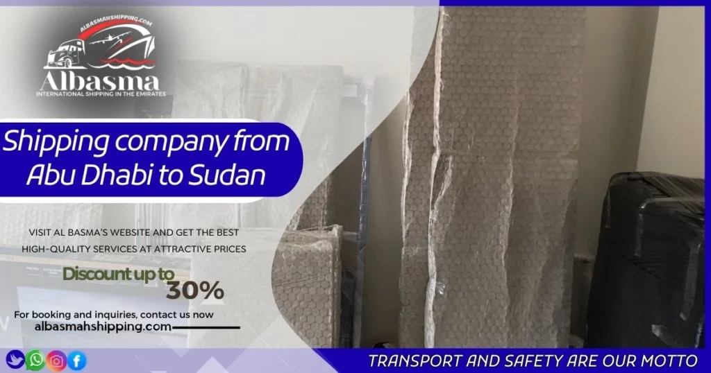 Shipping company from Abu Dhabi to Sudan