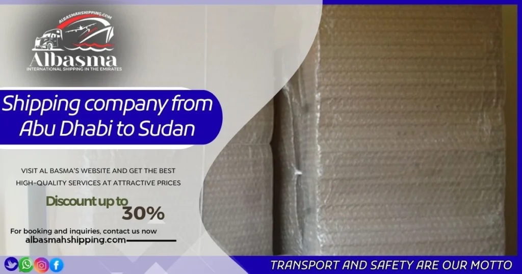 Shipping company from Abu Dhabi to Sudan