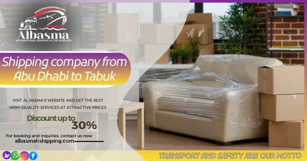 Shipping company from Abu Dhabi to Tabuk 