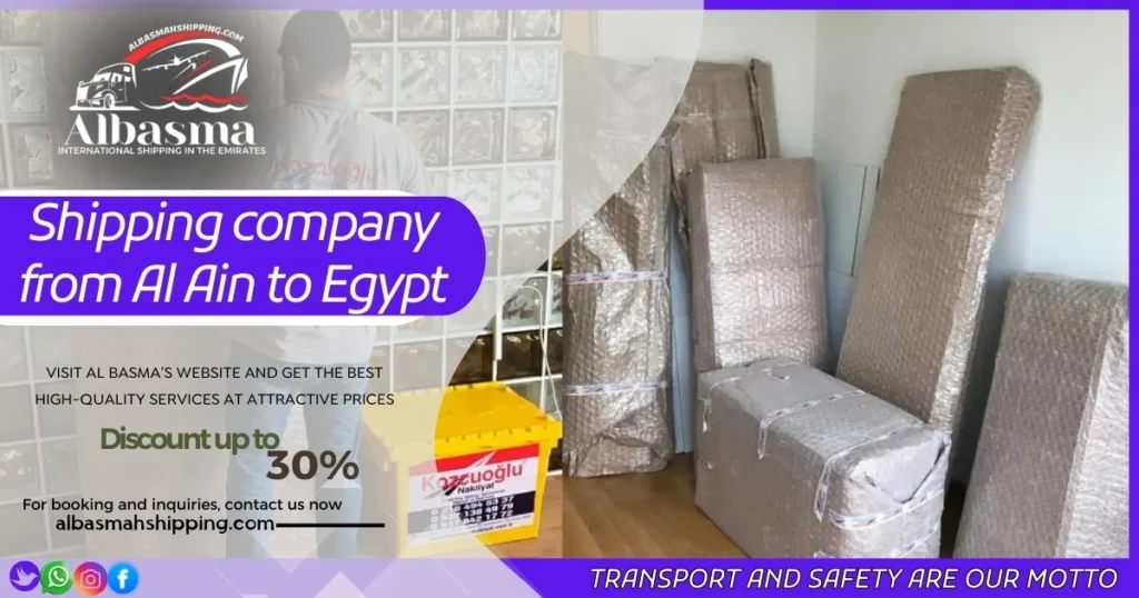 Shipping company from Al Ain to Egypt