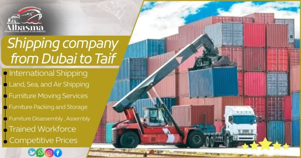 shipping company from Dubai to Taif