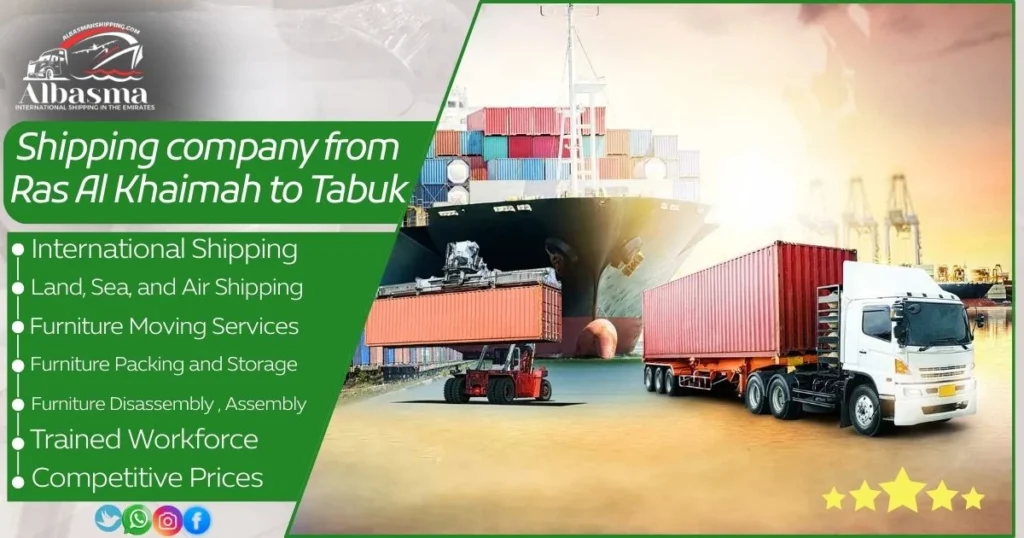 Shipping company from Ras Al Khaimah to Tabuk